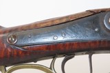 c.1850s-60s Antique ENGRAVED Full-Stock .36 Percussion American LONG RIFLEMaple Stripe Full Stock Game Getter DOUBLE SET TRIGGER - Image 6 of 19