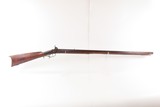 c.1850s-60s Antique ENGRAVED Full-Stock .36 Percussion American LONG RIFLEMaple Stripe Full Stock Game Getter DOUBLE SET TRIGGER - Image 2 of 19