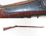 c.1850s-60s Antique ENGRAVED Full-Stock .36 Percussion American LONG RIFLEMaple Stripe Full Stock Game Getter DOUBLE SET TRIGGER - Image 1 of 19