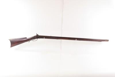 ENGRAVED Antique A. McGILVRAY Full-Stock .38 Percussion American LONG RIFLE HUNTING/HOMESTEAD Game Getter DOUBLE SET TRIGGER - Image 2 of 21