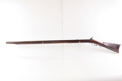 ENGRAVED Antique A. McGILVRAY Full-Stock .38 Percussion American LONG RIFLE HUNTING/HOMESTEAD Game Getter DOUBLE SET TRIGGER - Image 16 of 21