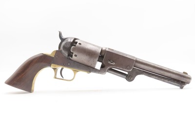 RARE 1850 Antique CIVIL WAR Transitional COLT DRAGOON Percussion RevolverFalls Early in the Second Model Serial Number Range - Image 2 of 17