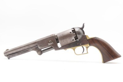 RARE 1850 Antique CIVIL WAR Transitional COLT DRAGOON Percussion RevolverFalls Early in the Second Model Serial Number Range - Image 12 of 17