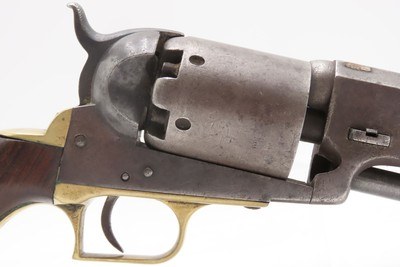 RARE 1850 Antique CIVIL WAR Transitional COLT DRAGOON Percussion RevolverFalls Early in the Second Model Serial Number Range - Image 4 of 17