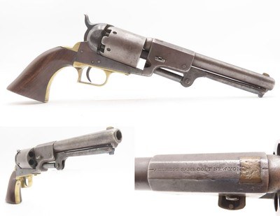 RARE 1850 Antique CIVIL WAR Transitional COLT DRAGOON Percussion RevolverFalls Early in the Second Model Serial Number Range