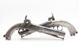 CASED BRACE of SCOTTISH Antique RAMSHORN PISTOLD by RICHARD SOUTHALLEngraved, Fire Blue, All Metal, Matching Pair - Image 4 of 24