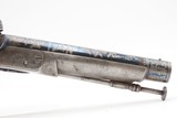 CASED BRACE of SCOTTISH Antique RAMSHORN PISTOLD by RICHARD SOUTHALLEngraved, Fire Blue, All Metal, Matching Pair - Image 6 of 24