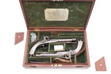 CASED BRACE of SCOTTISH Antique RAMSHORN PISTOLD by RICHARD SOUTHALLEngraved, Fire Blue, All Metal, Matching Pair - Image 2 of 24