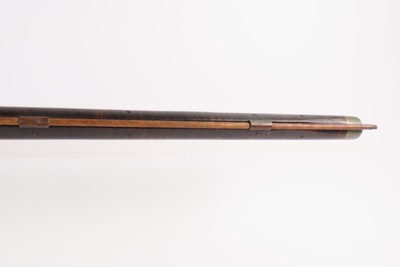 c.1850s-60s Antique TAYLOR Full-Stock .36 Percussion American LONG RIFLEHUNTING/HOMESTEAD Game Getter TIGER MAPLE STOCK - Image 8 of 19