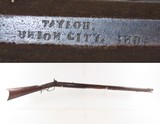 c.1850s-60s Antique TAYLOR Full-Stock .36 Percussion American LONG RIFLEHUNTING/HOMESTEAD Game Getter TIGER MAPLE STOCK - Image 1 of 19