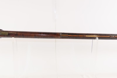 c.1850s-60s Antique TAYLOR Full-Stock .36 Percussion American LONG RIFLEHUNTING/HOMESTEAD Game Getter TIGER MAPLE STOCK - Image 7 of 19