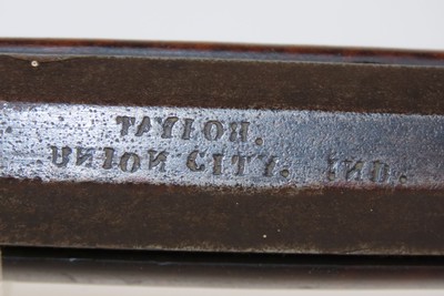 c.1850s-60s Antique TAYLOR Full-Stock .36 Percussion American LONG RIFLEHUNTING/HOMESTEAD Game Getter TIGER MAPLE STOCK - Image 10 of 19