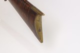 c.1850s-60s Antique TAYLOR Full-Stock .36 Percussion American LONG RIFLEHUNTING/HOMESTEAD Game Getter TIGER MAPLE STOCK - Image 19 of 19
