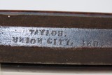 c.1850s-60s Antique TAYLOR Full-Stock .36 Percussion American LONG RIFLEHUNTING/HOMESTEAD Game Getter TIGER MAPLE STOCK - Image 10 of 19