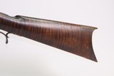 c.1850s-60s Antique TAYLOR Full-Stock .36 Percussion American LONG RIFLEHUNTING/HOMESTEAD Game Getter TIGER MAPLE STOCK - Image 15 of 19