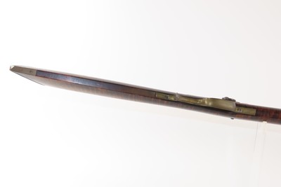 c.1850s-60s Antique TAYLOR Full-Stock .36 Percussion American LONG RIFLEHUNTING/HOMESTEAD Game Getter TIGER MAPLE STOCK - Image 6 of 19