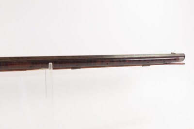 c.1850s-60s Antique TAYLOR Full-Stock .36 Percussion American LONG RIFLEHUNTING/HOMESTEAD Game Getter TIGER MAPLE STOCK - Image 5 of 19