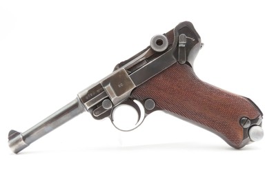 WWII GERMAN MAUSER s/42 Code “1938” Date Luger P.08 Pistol C&R w/HOLSTERTHIRD REICH 9mm Sidearm - Image 8 of 19
