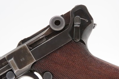 WWII GERMAN MAUSER s/42 Code “1938” Date Luger P.08 Pistol C&R w/HOLSTERTHIRD REICH 9mm Sidearm - Image 1 of 19