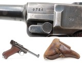 WWII GERMAN MAUSER s/42 Code “1938” Date Luger P.08 Pistol C&R w/HOLSTERTHIRD REICH 9mm Sidearm - Image 12 of 19