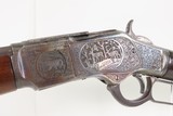 Game Scene Engraved Antique WINCHESTER M1873 Lever Action Rifle .44-40 WCFWith Cody Letter; Made 1886 New Haven - Image 20 of 24