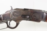 Game Scene Engraved Antique WINCHESTER M1873 Lever Action Rifle .44-40 WCFWith Cody Letter; Made 1886 New Haven - Image 6 of 24