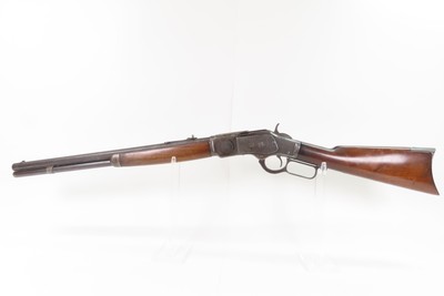 Game Scene Engraved Antique WINCHESTER M1873 Lever Action Rifle .44-40 WCFWith Cody Letter; Made 1886 New Haven - Image 16 of 24