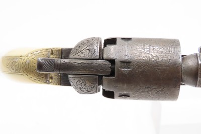 GUSTAVE YOUNG Era Factory Engraved COLT M1849 Revolver ANTIQUE IVORY GRIPSMODEL 1849 .31 Caliber PERCUSSION “Pocket Revolver” - Image 18 of 21