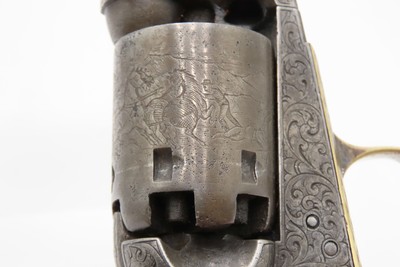 GUSTAVE YOUNG Era Factory Engraved COLT M1849 Revolver ANTIQUE IVORY GRIPSMODEL 1849 .31 Caliber PERCUSSION “Pocket Revolver” - Image 19 of 21
