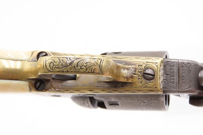GUSTAVE YOUNG Era Factory Engraved COLT M1849 Revolver ANTIQUE IVORY GRIPSMODEL 1849 .31 Caliber PERCUSSION “Pocket Revolver” - Image 9 of 21