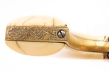 GUSTAVE YOUNG Era Factory Engraved COLT M1849 Revolver ANTIQUE IVORY GRIPSMODEL 1849 .31 Caliber PERCUSSION “Pocket Revolver” - Image 14 of 21