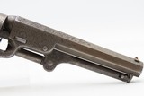 GUSTAVE YOUNG Era Factory Engraved COLT M1849 Revolver ANTIQUE IVORY GRIPSMODEL 1849 .31 Caliber PERCUSSION “Pocket Revolver” - Image 8 of 21