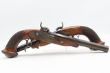 CASED Antique PAIR of ENGRAVED European Percussion DUELING & TARGET Pistols ATTRACTIVE Mid-19th Century BRACE w/ACCESSORIES - Image 4 of 25