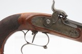 CASED Antique PAIR of ENGRAVED European Percussion DUELING & TARGET Pistols ATTRACTIVE Mid-19th Century BRACE w/ACCESSORIES - Image 6 of 25