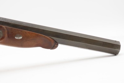 CASED Antique PAIR of ENGRAVED European Percussion DUELING & TARGET Pistols ATTRACTIVE Mid-19th Century BRACE w/ACCESSORIES - Image 5 of 25
