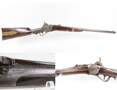SHARPS Model 1851 BOX LOCK SADDLE RING CARBINE .52 Percussion Pre-Civil War RARE 1 of 1,857 Breech Loading SRC’s Made - Image 1 of 21