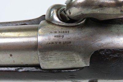 Antique CIVIL WAR Era U.S. Gibbs Patent Percussion Saddle Ring CARBINE Rare 1 of 1,052 Gibbs Carbines Made by WILLIAM F. BROOKS - Image 5 of 23