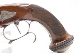 Antique CASED PAIR of ENGRAVED Belgian Percussion DUELING/TARGET PistolsATTRACTIVE “N. Chaumont” Gold Inlaid BRACE w/ACCESSORIES - Image 25 of 25