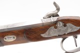 Antique CASED PAIR of ENGRAVED Belgian Percussion DUELING/TARGET PistolsATTRACTIVE “N. Chaumont” Gold Inlaid BRACE w/ACCESSORIES - Image 3 of 25