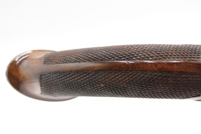 Antique CASED PAIR of ENGRAVED Belgian Percussion DUELING/TARGET PistolsATTRACTIVE “N. Chaumont” Gold Inlaid BRACE w/ACCESSORIES - Image 14 of 25