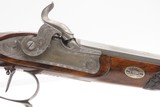 Antique CASED PAIR of ENGRAVED Belgian Percussion DUELING/TARGET PistolsATTRACTIVE “N. Chaumont” Gold Inlaid BRACE w/ACCESSORIES - Image 17 of 25