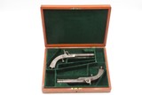 Engraved CASED PAIR Antique SCOTTISH Full Metal Percussion CAMPBELL Pistols Mid-1800s Etched HIGHLANDS Finished in SILVER & GOLD - Image 7 of 25