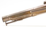 Engraved CASED PAIR Antique SCOTTISH Full Metal Percussion CAMPBELL Pistols Mid-1800s Etched HIGHLANDS Finished in SILVER & GOLD - Image 9 of 25