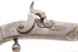 Engraved CASED PAIR Antique SCOTTISH Full Metal Percussion CAMPBELL Pistols Mid-1800s Etched HIGHLANDS Finished in SILVER & GOLD - Image 8 of 25