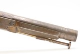 Engraved CASED PAIR Antique SCOTTISH Full Metal Percussion CAMPBELL Pistols Mid-1800s Etched HIGHLANDS Finished in SILVER & GOLD - Image 22 of 25