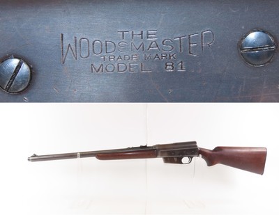 1938 FOLSOM STATE PRISON Marked|Documented REMINGTON Model 81 Rifle .30 C&R California Guard Gun; Johnny Cash Live Recording 1967 - Image 1 of 25