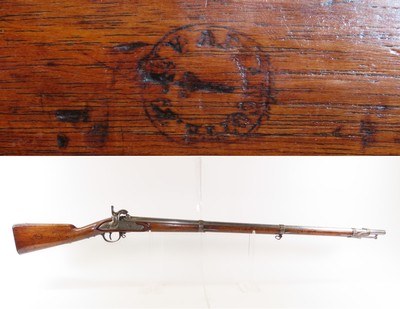 CIVIL WAR Era Antique BELGIAN Percussion Imported MILITARY Rifle-MusketUsed by both UNION and CONFEDERATE Armies - Image 1 of 20