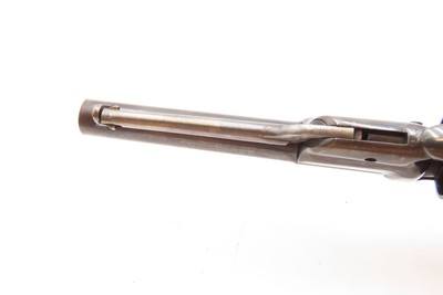 CASED Antique CIVIL WAR Era COLT M1855 ROOT Sidehammer POCKET RevolverPERCUSSION .31 Caliber Sidearm with ACCESSORIES - Image 14 of 21