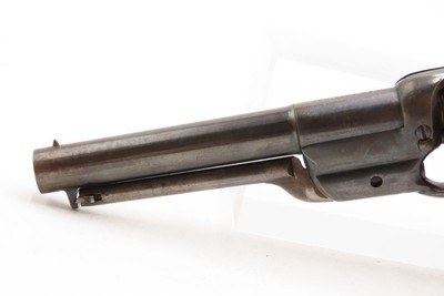 CASED Antique CIVIL WAR Era COLT M1855 ROOT Sidehammer POCKET RevolverPERCUSSION .31 Caliber Sidearm with ACCESSORIES - Image 7 of 21
