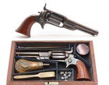 CASED Antique CIVIL WAR Era COLT M1855 ROOT Sidehammer POCKET RevolverPERCUSSION .31 Caliber Sidearm with ACCESSORIES - Image 12 of 21